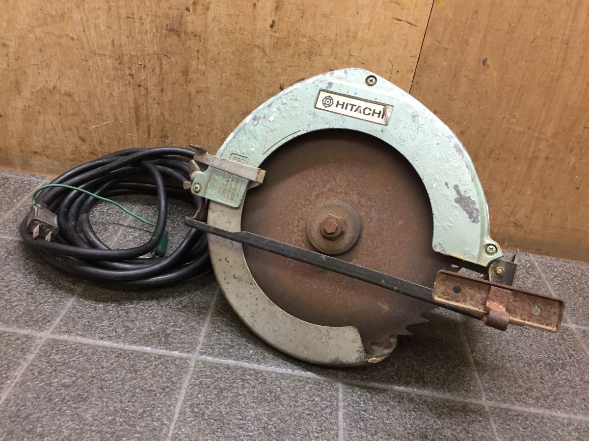 HH302 HITACHI/日立工機 216㎜ブレーキ付丸ノコ PSB-8A 回転数4300rpm 最大切込77mm 11.5A 50/60Hz 電動工具 DIY 大工道具 動確OK/100拍卖