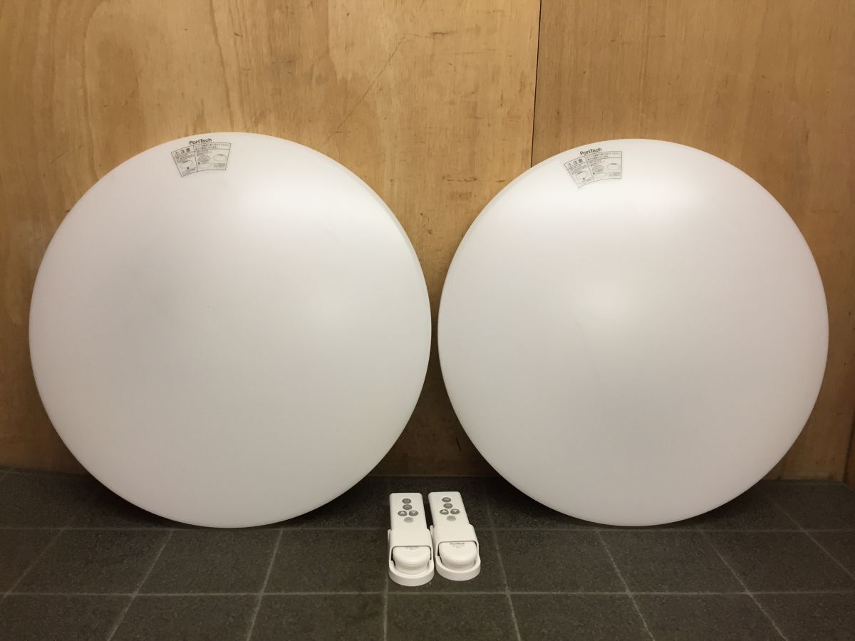 HH350 ドウシシャ ledシーリングライト.2点まとめて PTD-U065D 6畳 照明 子ども部屋 リビング リモコン付 /140拍卖