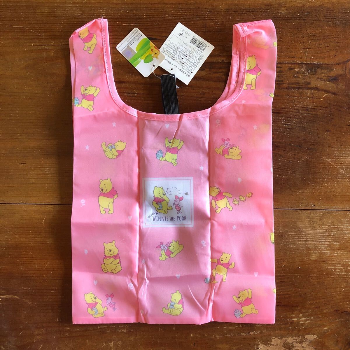 〈送料無料〉プーさん プー エコバッグ ピグレット ピンク サブバッグ ディズニー 買物袋 トートバッグ拍卖