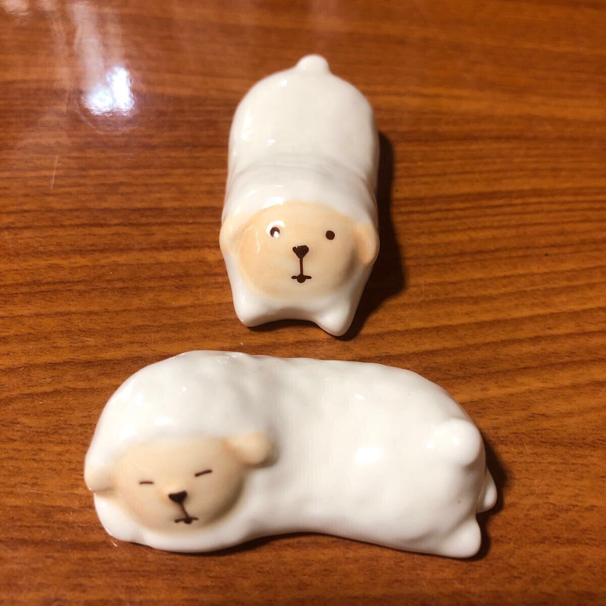 〈送料無料〉 箸置き ひつじ 羊 未 置物 デコレ コンコンブル concombre DECOLE 箸置 はしおき拍卖