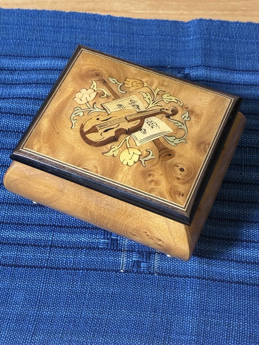 オルゴール イタリア製 Unione Artigiani Intarsio Sorrentino SR32 ジュエリーボックス 宝石箱 アンティーク 小物入れ拍卖