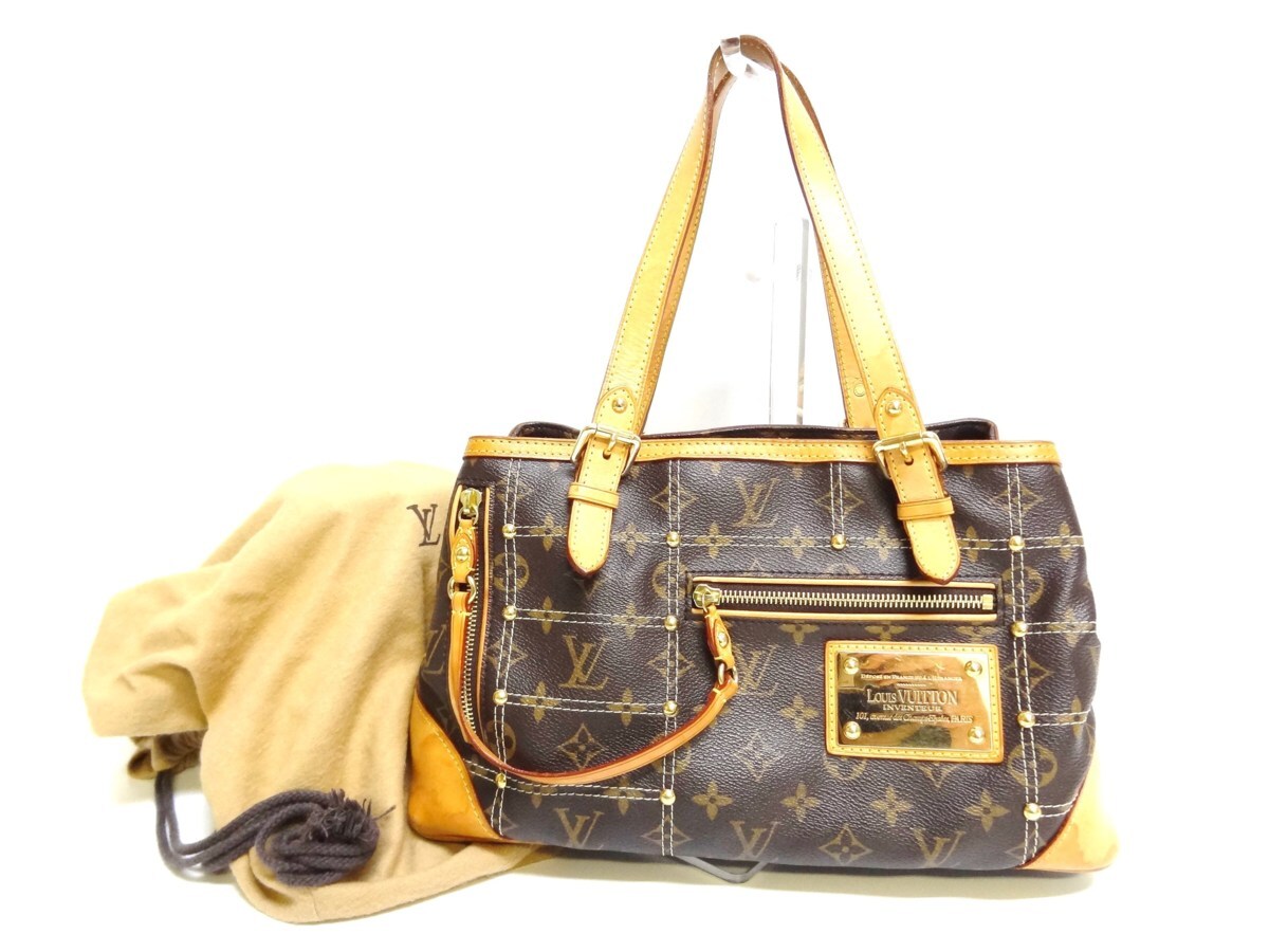 LOUIS VUITTON ルイヴィトン モノグラム リヴェット M40140 ハンドバッグ ☆P拍卖