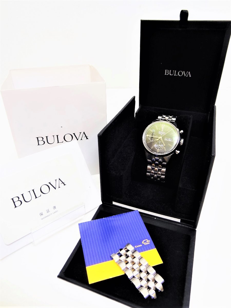 稼働品♪ ブローバ アキュ スイス クロノグラフ デイデイト メンズ オートマチック 自動巻腕時計 63C119 腕時計 BULOVA Accu Swiss ☆P拍卖