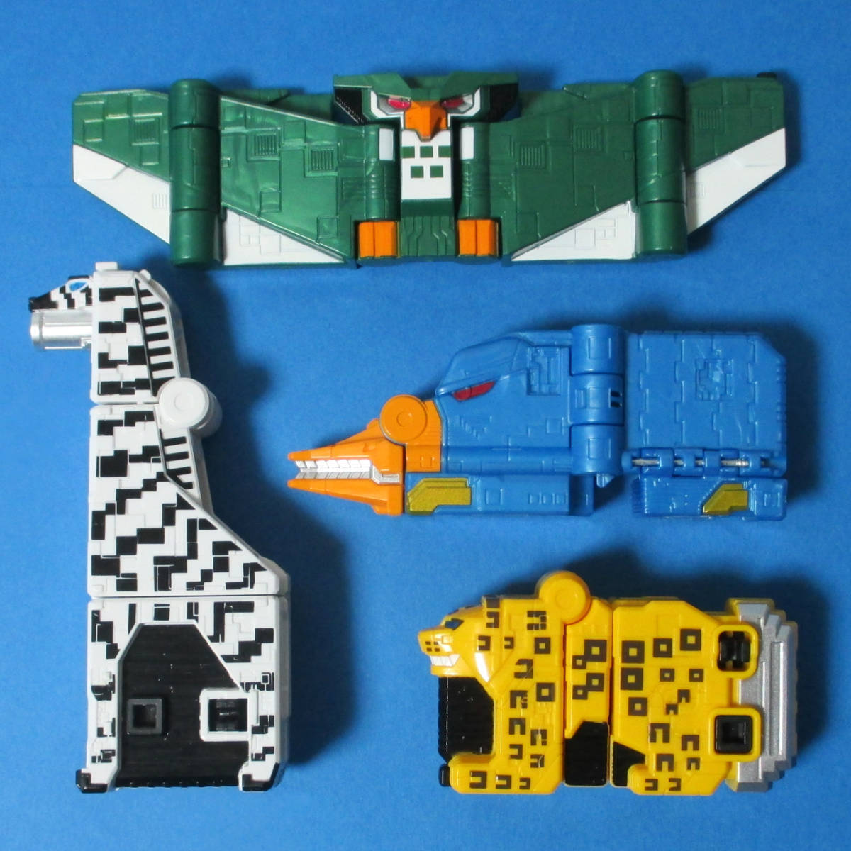 ジュウオウキューブウエポンEX 4個 セット ( シマウマ ヒョウ カモノハシ フクロウ / 動物戦隊 ジュウオウジャー DX キューブウエポン拍卖