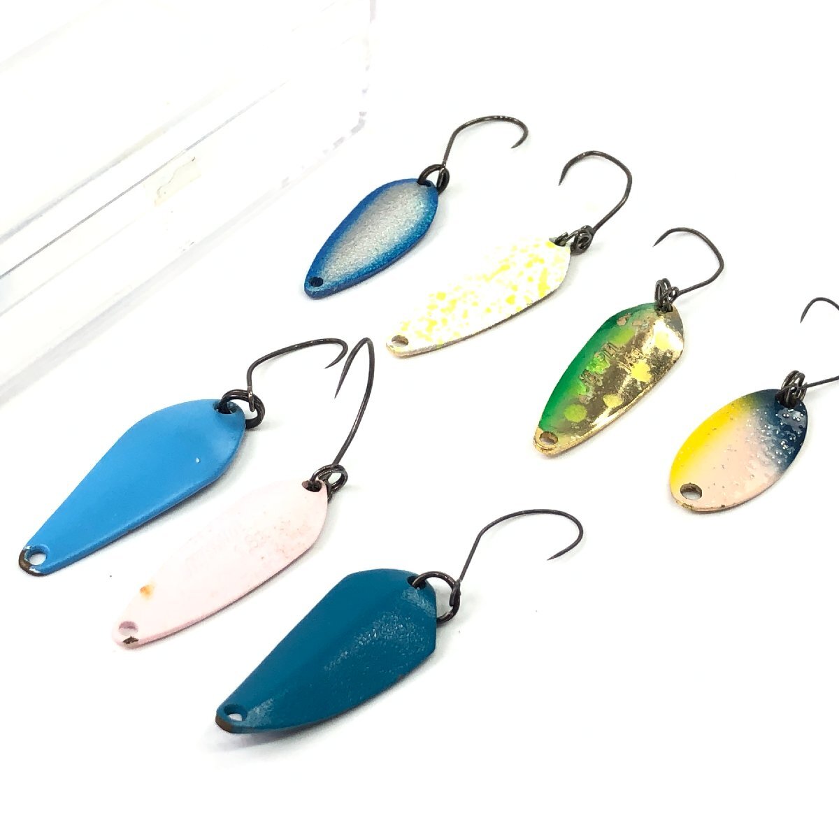 渓流釣り チェイサー 1.6g エリアピクシー 1.9g 等、スプーン7個セット │ 渓流釣り トラウト スプーン 管釣り エリアトラウト【B68】拍卖