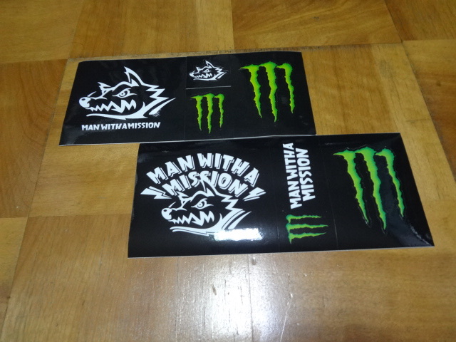 MAN WITH A MISSION/ステッカー モンスター 非売品 2枚 初期拍卖