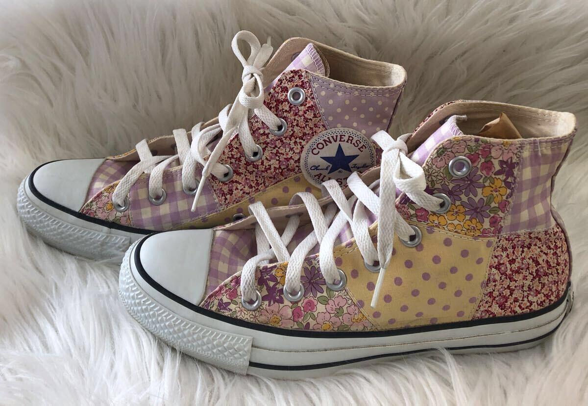 CONVERSE ALL STARコンバースオールスター レディース 24cm 花柄 【Y-360】拍卖