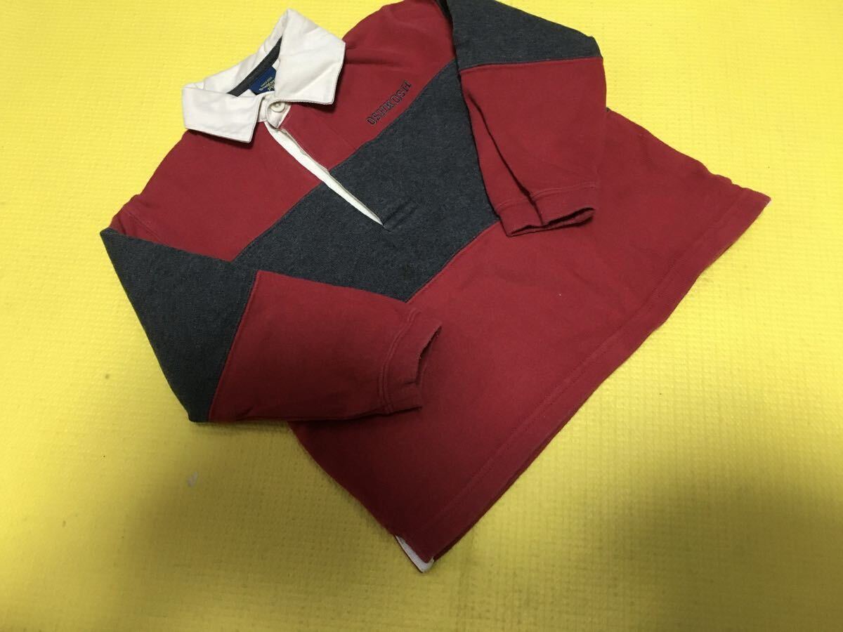 OSHKOSH オシュコシュ ラガーシャツ 長袖ポロシャツ 95cm キッズ子供服 アメリカで購入拍卖