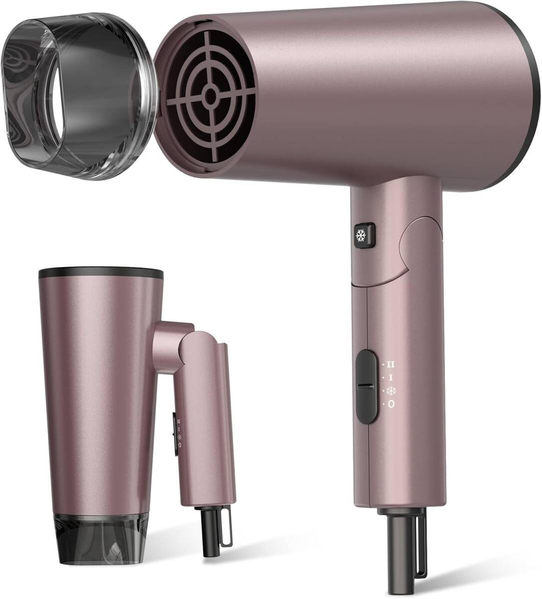 ドライヤー 大風量 速乾【最新型チョコレート色 折り畳み式 速乾ノズル付き】拍卖