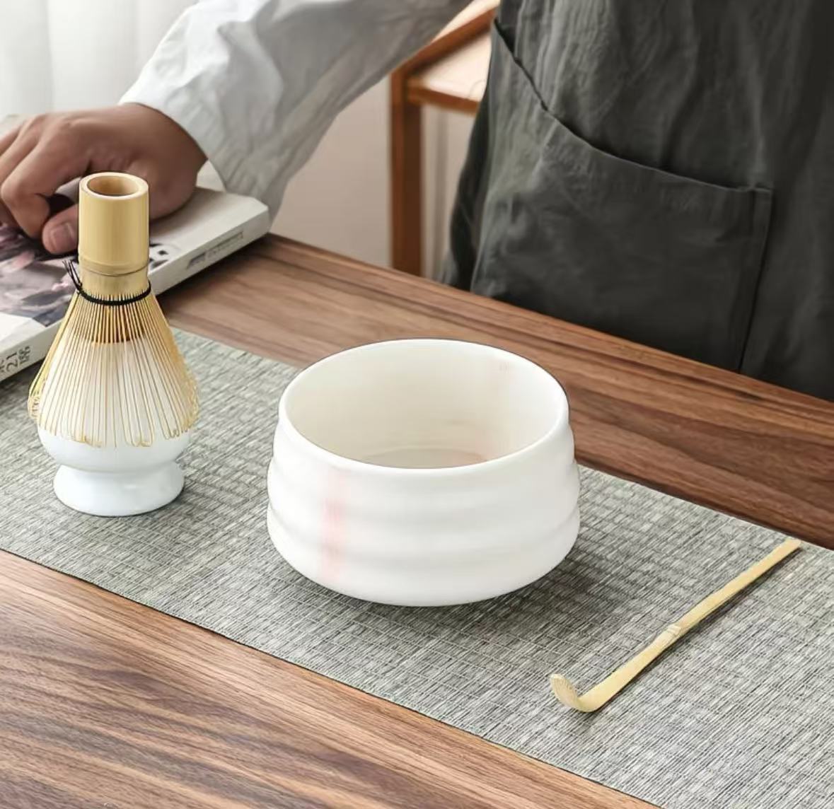 【5点セット】抹茶セット 茶道具 初心者 自宅用 お点前セット 抹茶茶碗 百本立 お手入れも簡単 P36拍卖