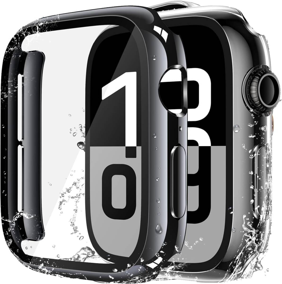 【フルカバー保護】Apple Watch 用 ケース iWatch Series 11/10 42mm対応 超薄型 (ブラック)拍卖