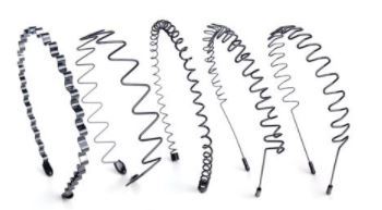 【5本セット】カチューシャ ヘアバンド スプリング 波型 髪留め 前髪 髪飾り拍卖