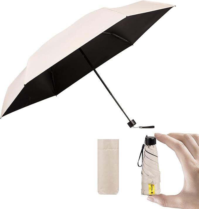 日傘 折りたたみ傘 UVカット 晴雨兼用 超軽量 コンパクト 紫外線遮断 携帯便利 収納ポーチ付き拍卖