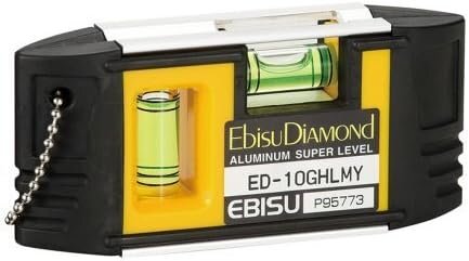 エビス G-ハンディレベル 超強力磁石付 ED-10GHLMY イエロー Jan 4950515126114 日本製 水平器・水準器 1A05-01402拍卖