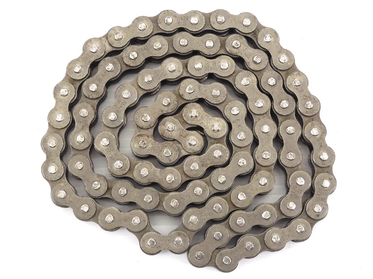 60@1052【評価A】 HONDA ホンダ R&P アールアンドピー CY50 取外 チェーン RK420 MS ノーティダックス拍卖