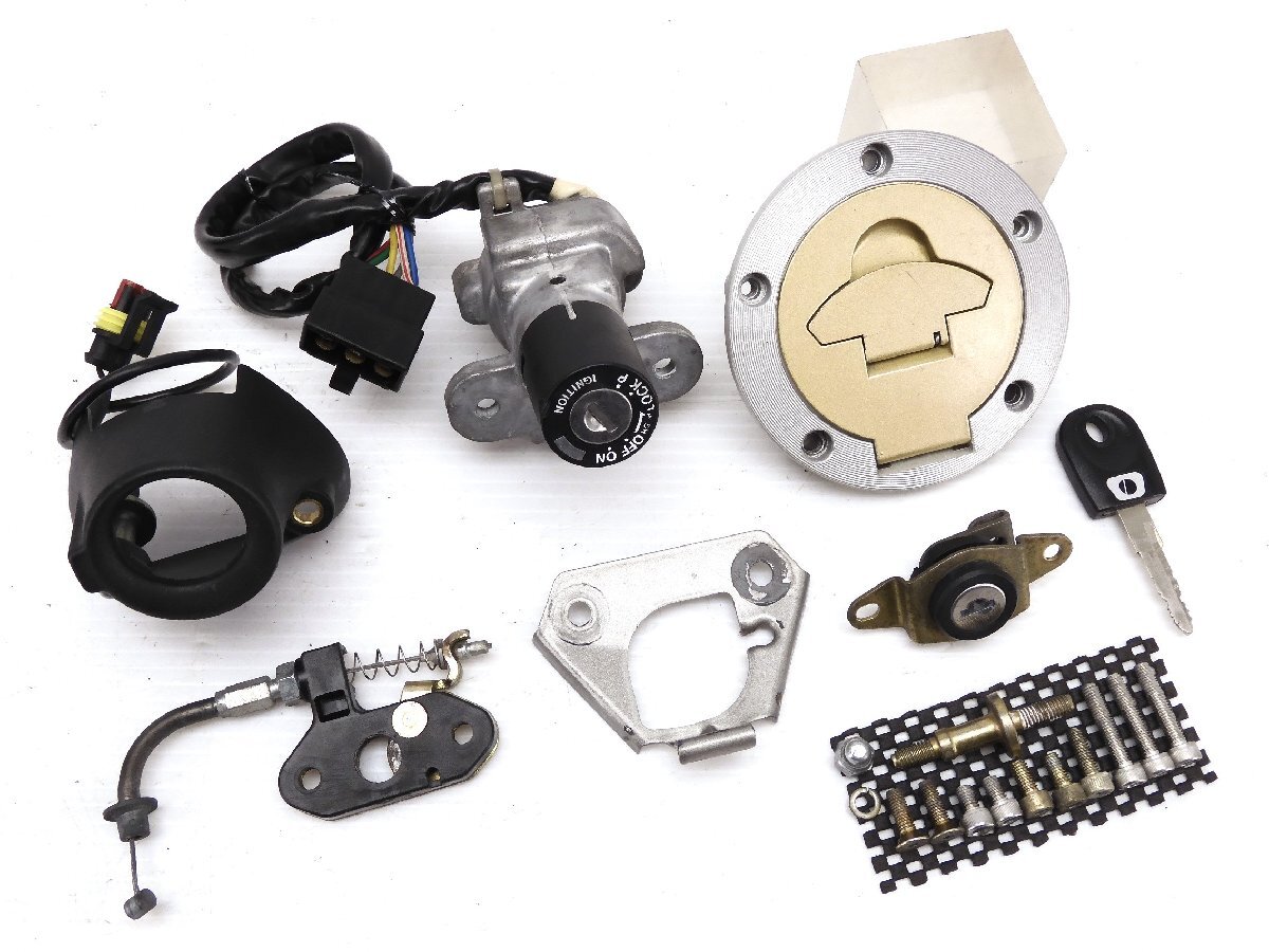 60@1044【評価A】 ドゥカティ モンスター S4 MS4 純正 キー セット 鍵 1本 メイン タンクキャップ シート ロック 他 DUCATI Monster拍卖