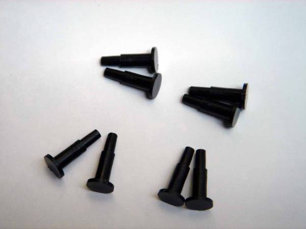 イヤホンジャック(φ3.5)用カバー・ツマミ無し・8個セット★★黒拍卖