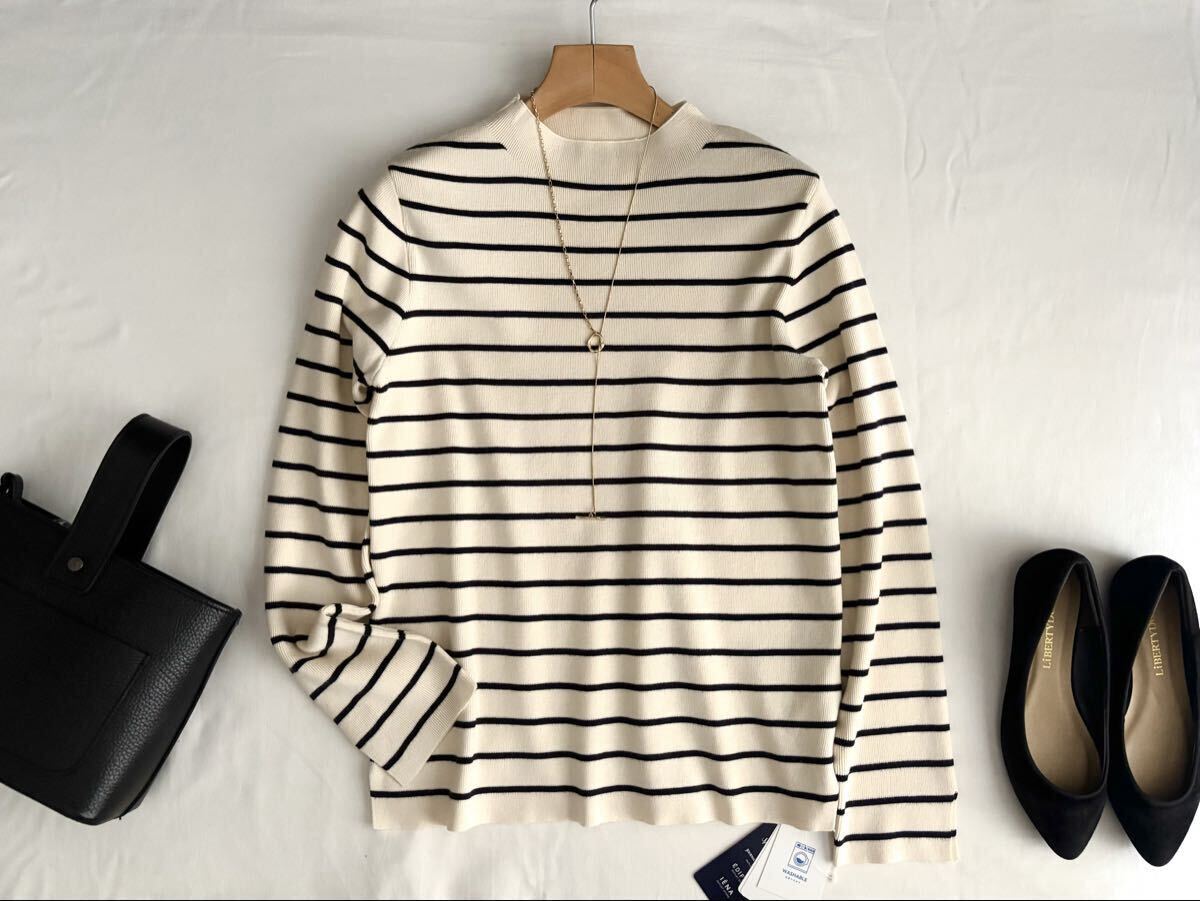 ◆シンプリシテェ SIMPLICITE 未使用品 ボーダー ニット カットソー拍卖