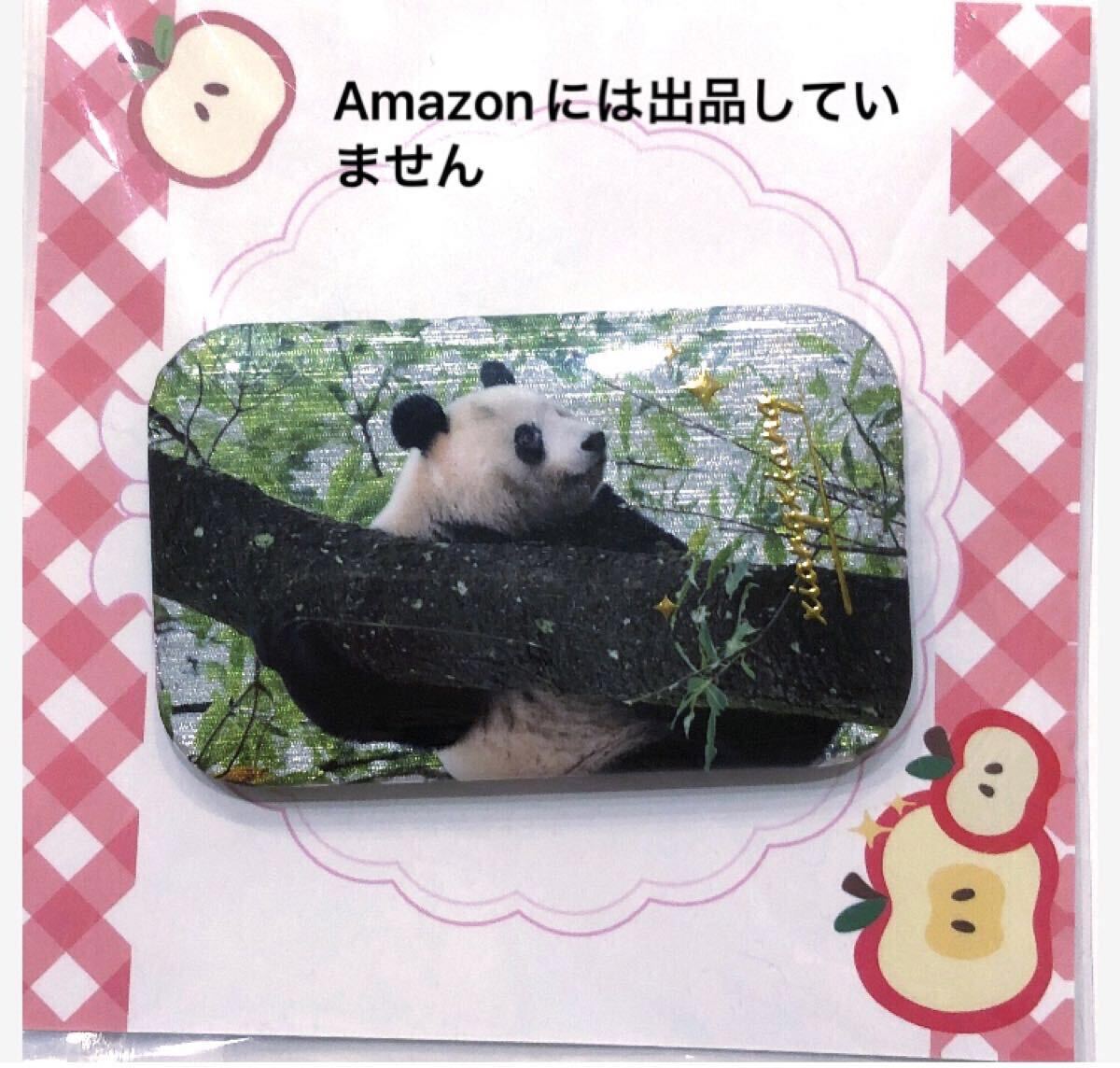 雅安基地 シャンシャン ネーム入り 8歳お誕生日記念長方形キラキラ繊維のバッジ 上野動物園 ジャイアントパンダ拍卖