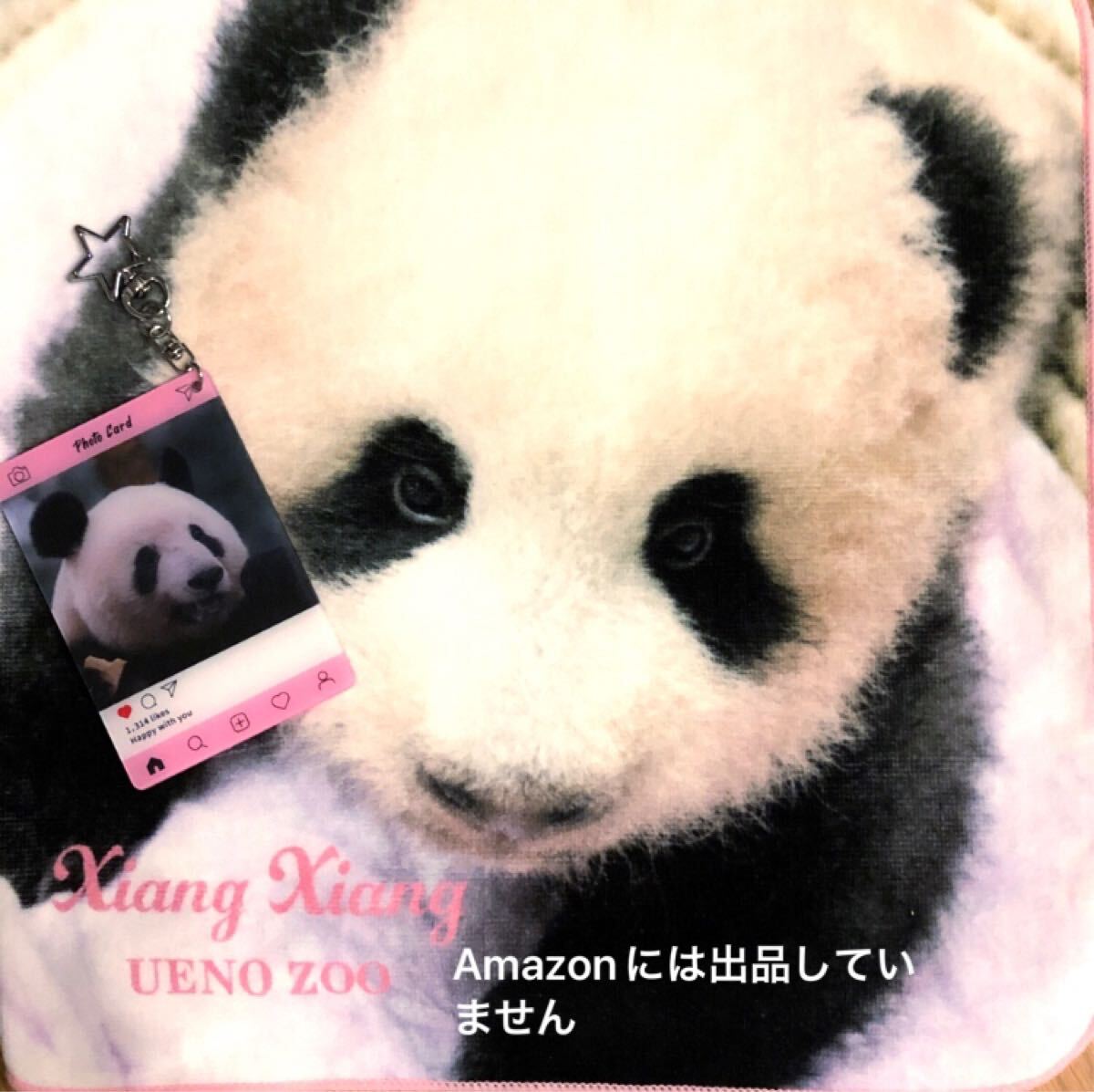 上野動物園 シャンシャン 大判ハンドタオル 日本未発売 両面星型キーチャーン付きアクリルキーホルダー ジャイアントパンダ拍卖