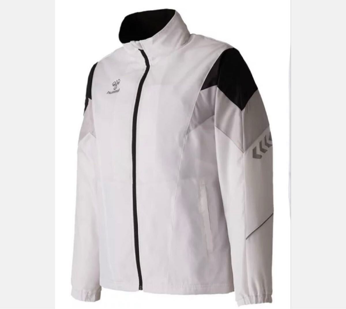 新品未使用 60%OFF XO2(4L) humme ヒュンメル 保温中綿ウィンドブレーカージャケット 裏起毛 光反射 撥水 ホワイト 白 大きいサイズ 即決拍卖