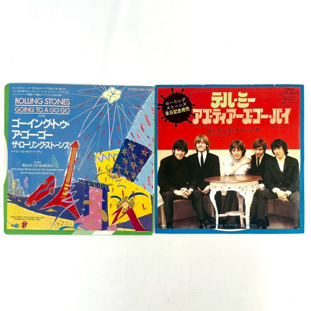 R911-30【国内盤 EP 2枚まとめ】ザ・ローリング・ストーンズ GOING TO A GO GO テル・ミー TOP-1772 レコード 7inch インチ 動作未確認拍卖
