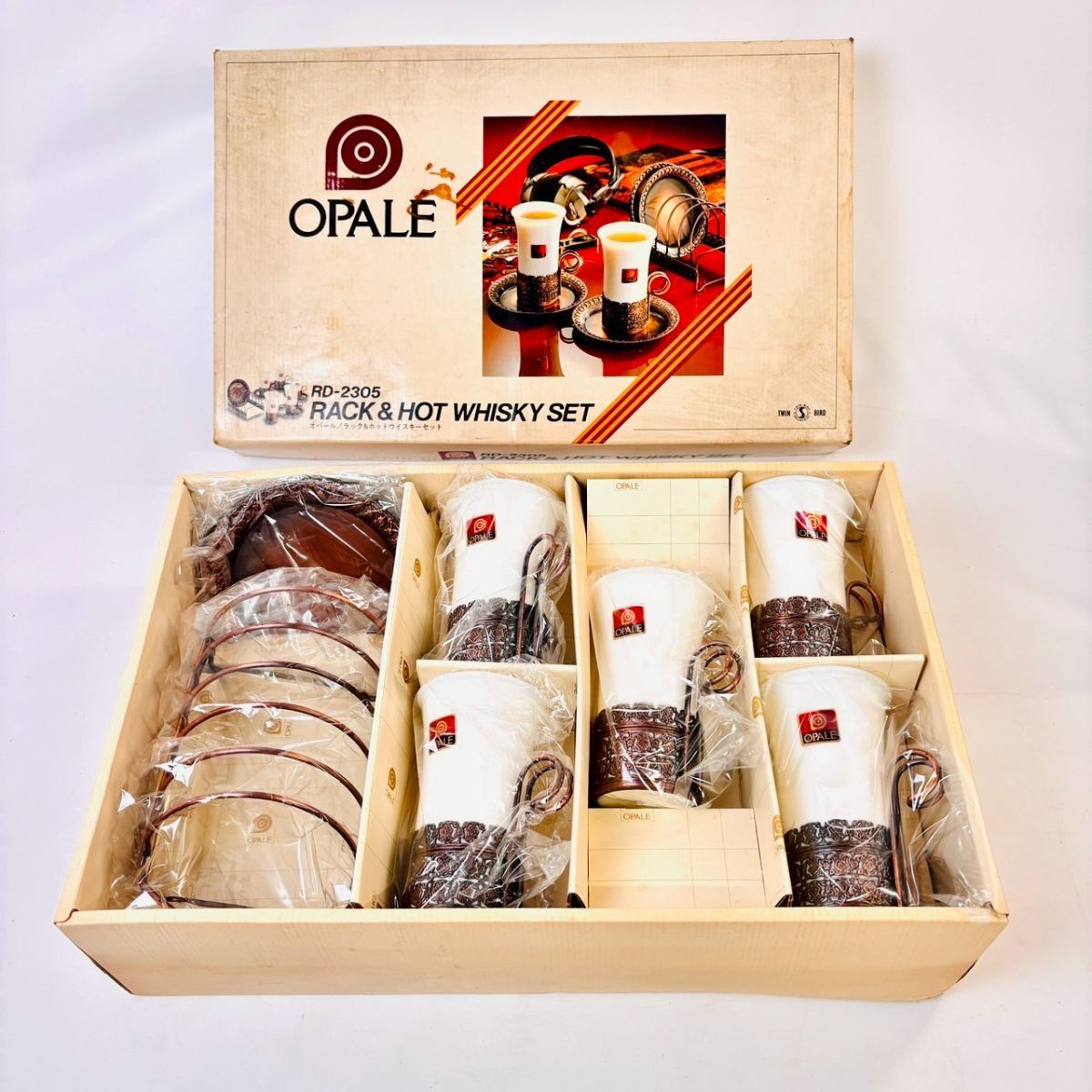 K920-8 1円〜【OPALE】※同梱不可 オパール RACK&HOT WHISKY SET ラック アンドウイスキー セット RD-2305 インテリア 未使用 ワンスタ拍卖