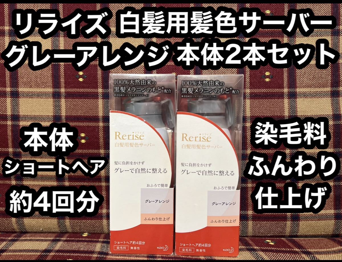 新品 リライズ 白髪用髪色サーバー グレーアレンジ ふんわり仕上げ 本体2本セット サーバーヘッド付き 染毛料 ヘアケア グレーカラー拍卖