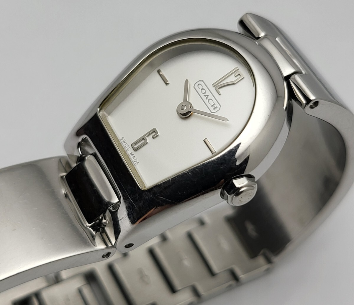 婦人用 コーチ クォーツ 外装洗浄 電池交換済!拍卖