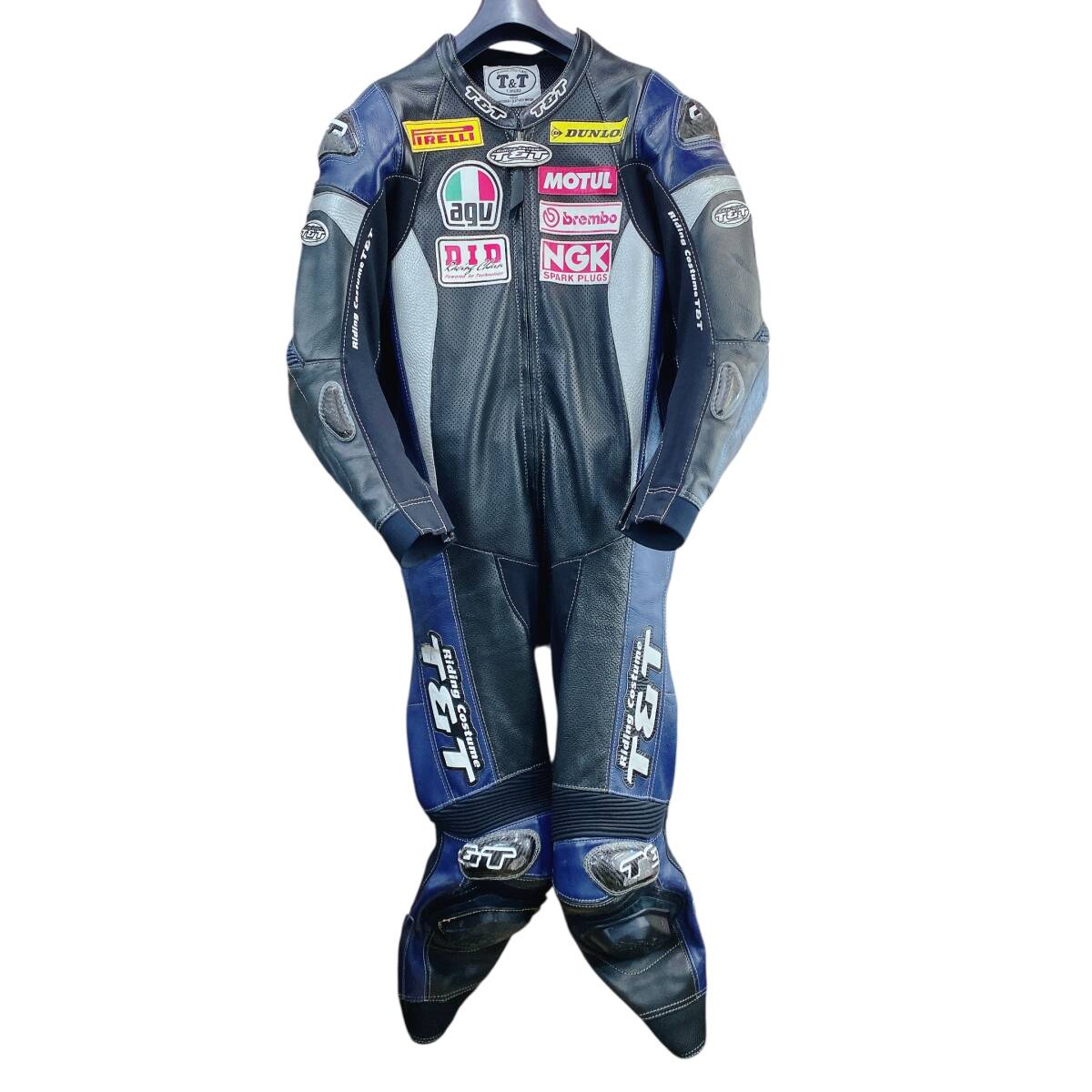 ◆T&T ライディングコスチューム TS-R9R air bag レーシング ウェア スーツ レザー 革ツナギ◆拍卖
