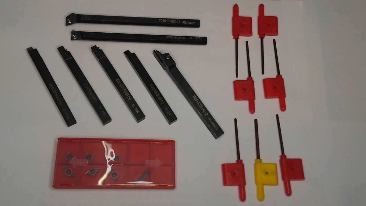 8×8mm 7本 バイトセット 即納 卓上旋盤拍卖