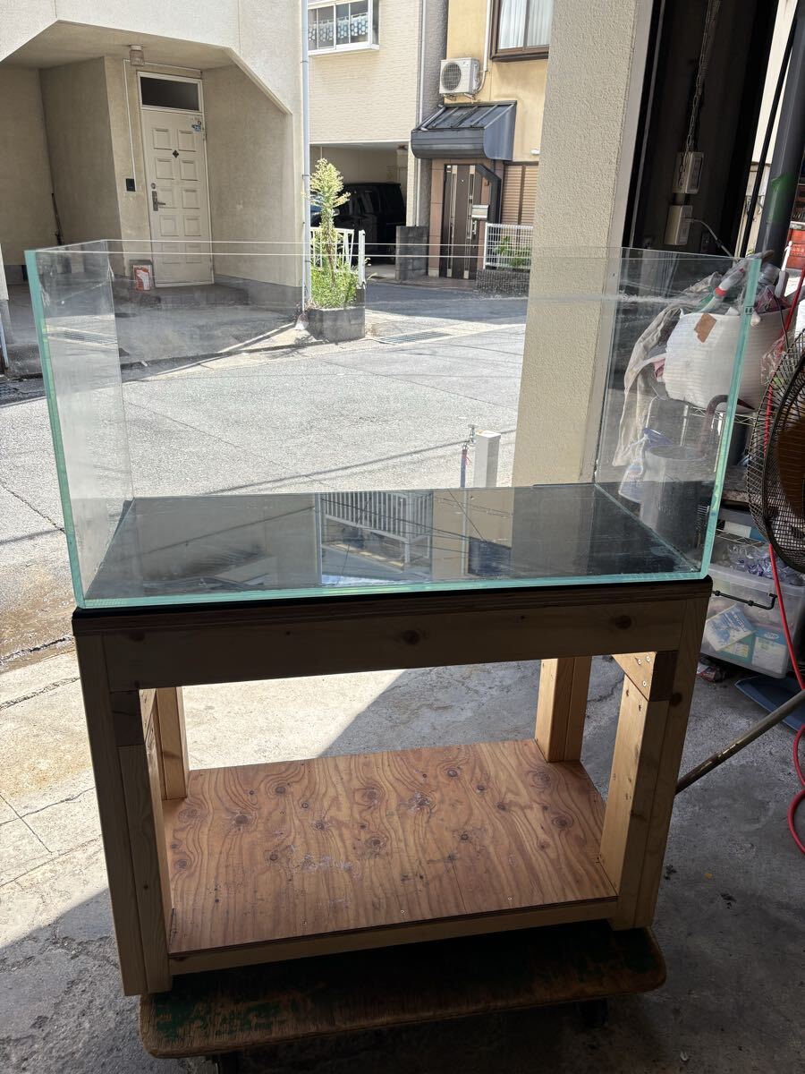ADA ガラス水槽 W90 H45 D45 水槽台H70 水漏れなし拍卖