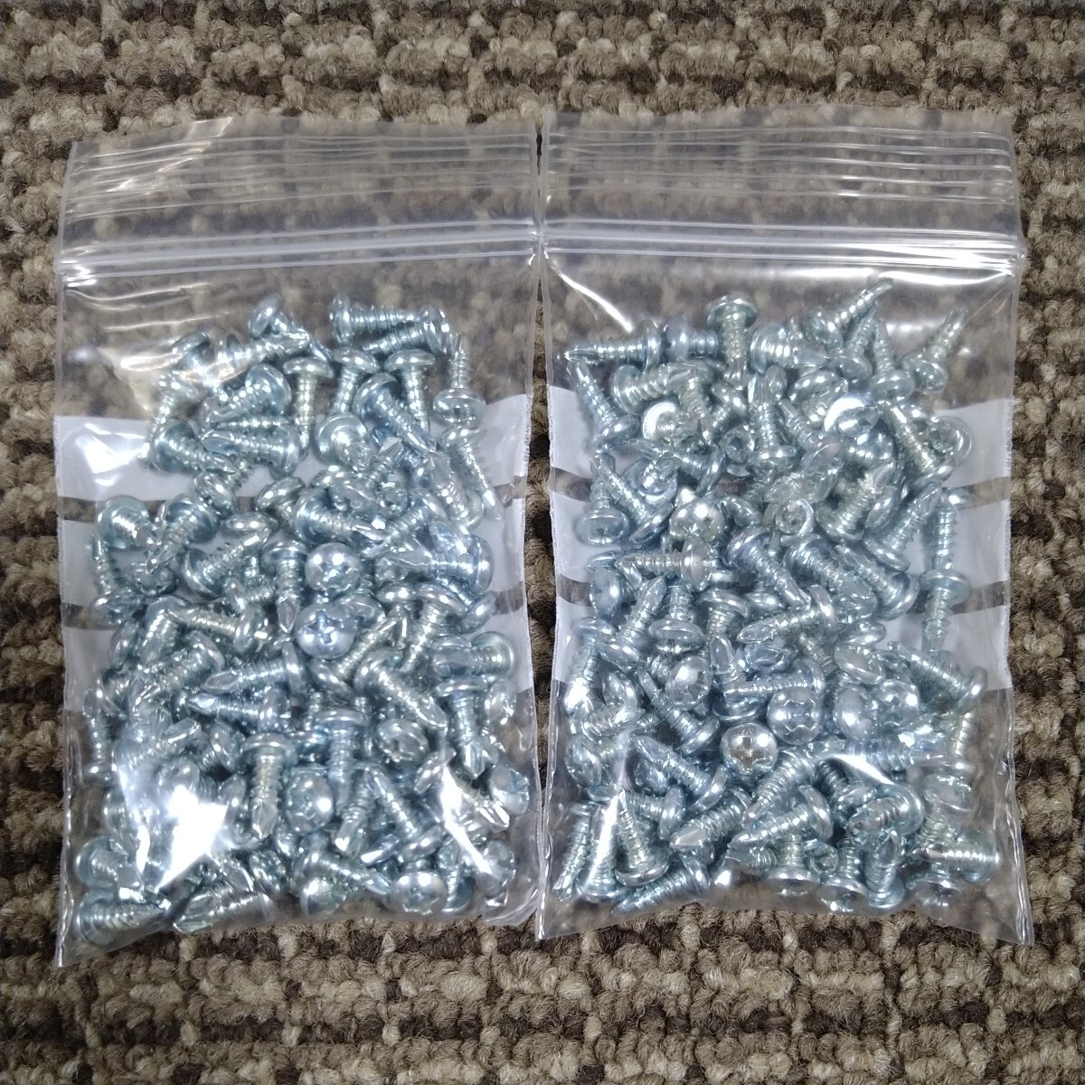 ジャンク品/長期保管品/MUSE/タップネジ/テクスビス/ドリルネジ/鉄板/ナベ3.5×10mm/1P100本入り×2Pセット拍卖