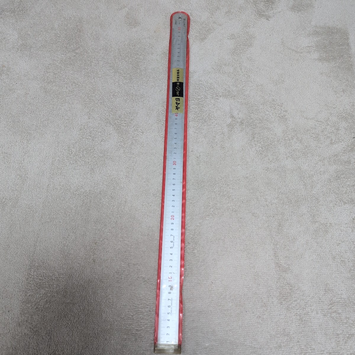 ジャンク品/長期保管品/YAMAYO/ヤマヨ/CS60/01-05/直尺60㎝/JIS/ステンレス/定規/全長640mm×巾30mm×厚1.0mm拍卖