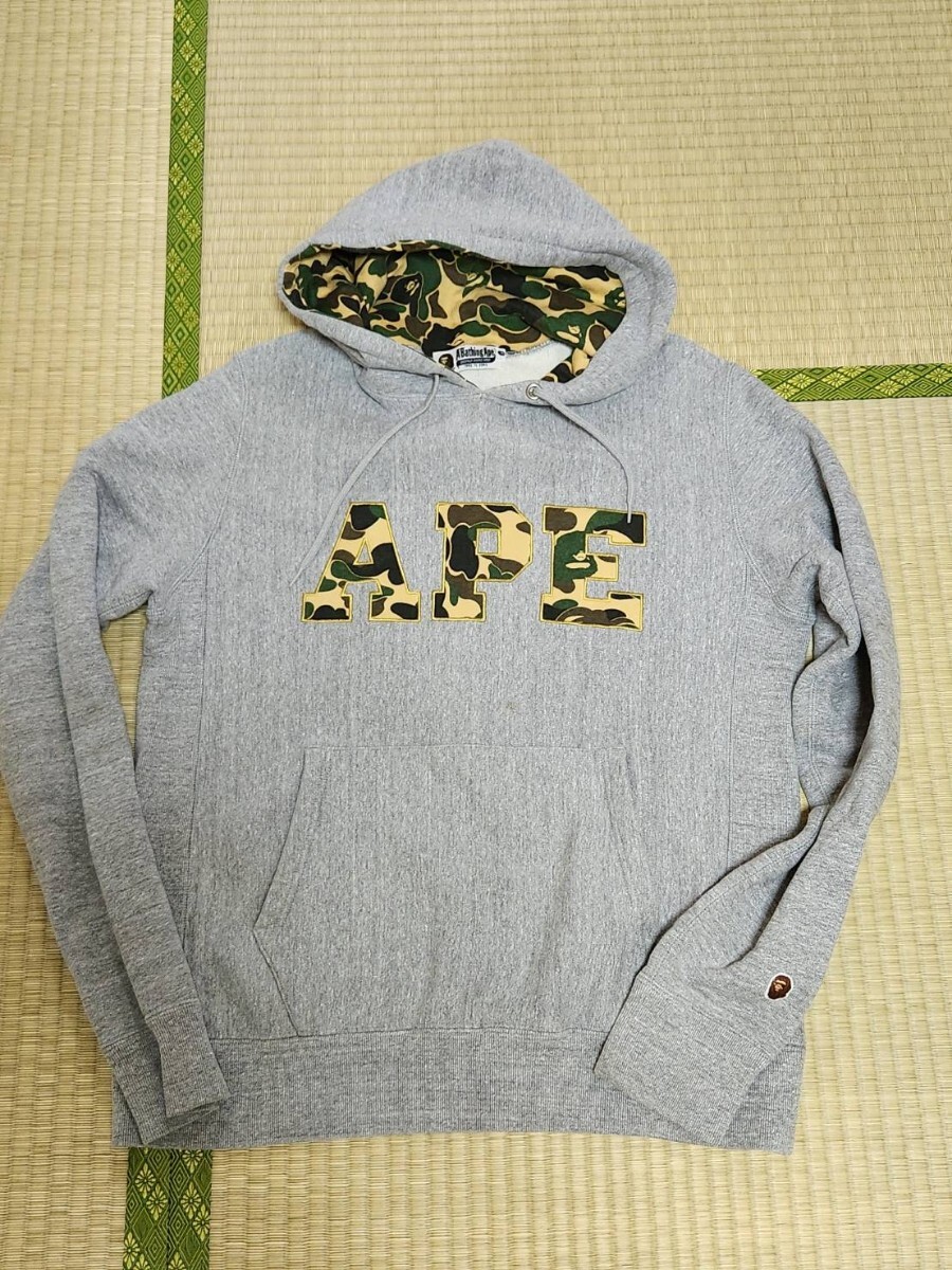 A BATHING APE ア ベイシング エイプ カモ フルジップ パーカー Mサイズ拍卖