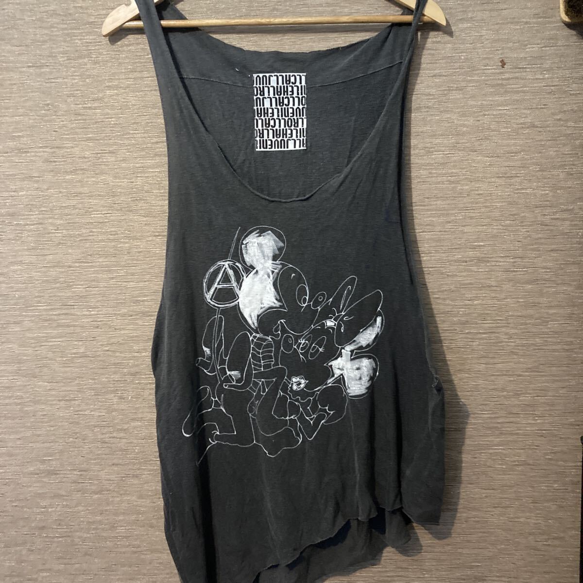 JUVENILE HALL ROLLCALL ヴィンテージ ミッキー SEX タンクトップ ☆送料込☆ ディズニー 古着 disney拍卖