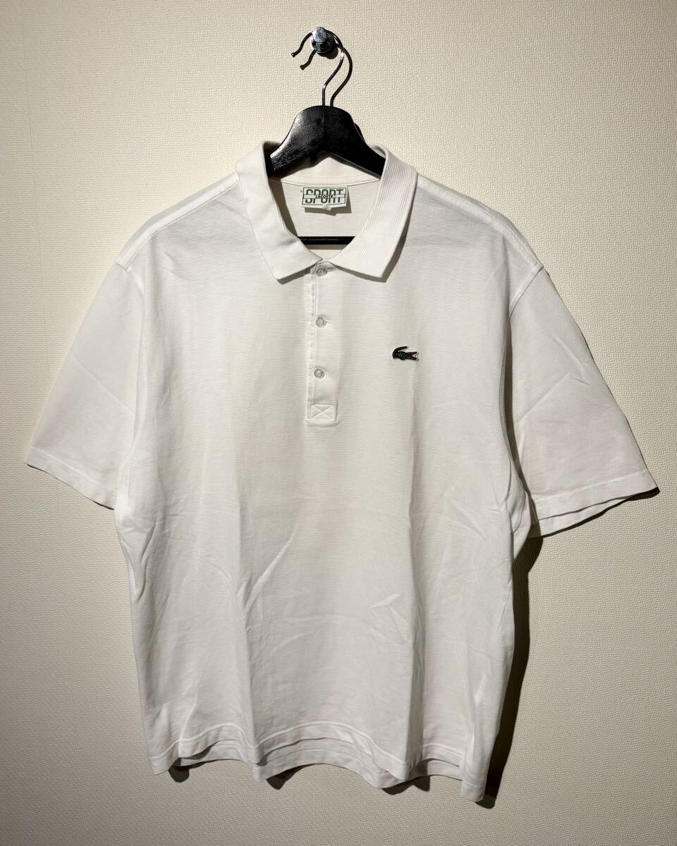 VINTAGE / LACOSTE SPORT / ポロシャツ / SIZE:5(XL) / WHITE / ラコステ スポーツ / POLO SHIRT / OLD オールド ヴィンテージ ビンテージ拍卖