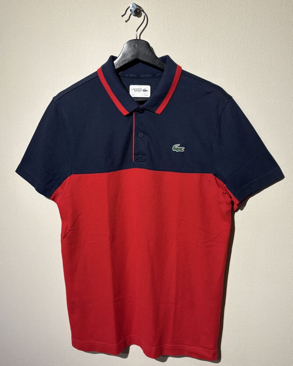 LACOSTE SPORT / ポロシャツ / SIZE:FR4(US M)/ NAVY RED / ラコステ スポーツ / POLO SHIRT / DH3364 / MONTAIGNE HONG KONG LIMITED拍卖