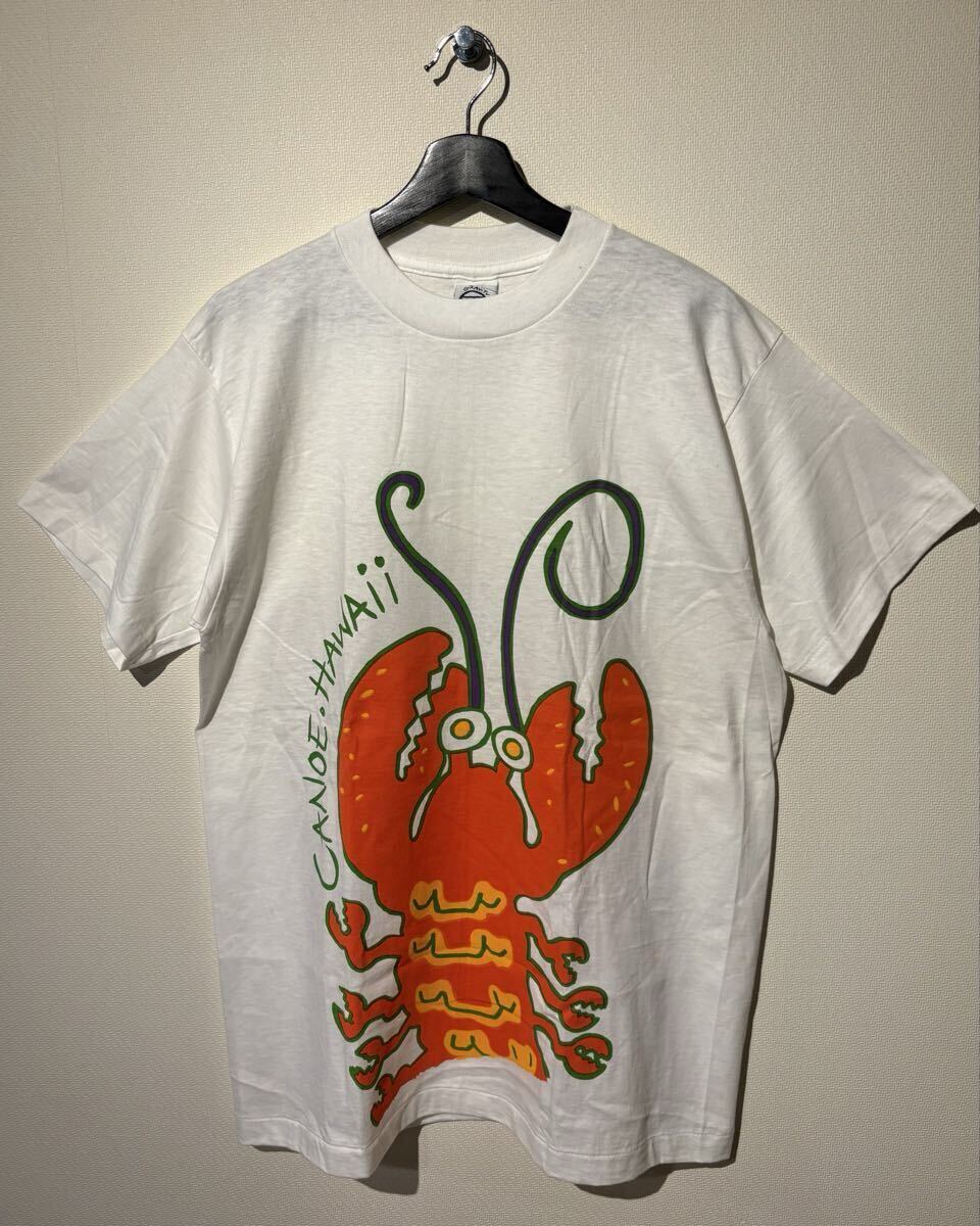 VINTAGE / GRAVITY GRAPHICS / Lobster / ART Tシャツ / SIZE:L / MADE IN U.S.A. / 90S / CANOE・HAWAii / グラビティグラフィック アート拍卖