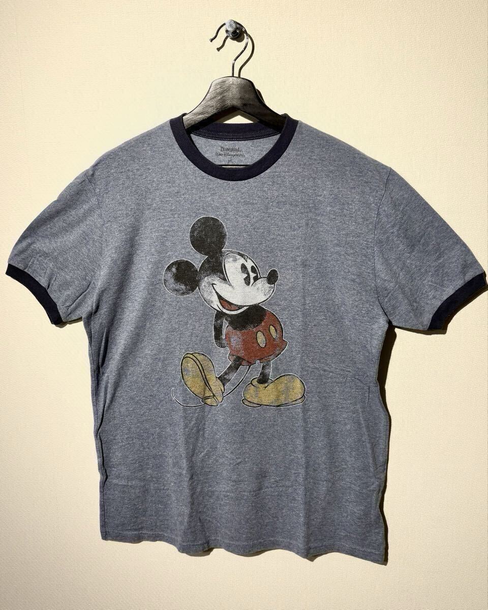 VINTAGE / Disneyland Resort Walt Disney World / MICKYリンガーTシャツ / SIZE:M / NAVY / ウォルトディズニーワールド / ミッキーマウス拍卖