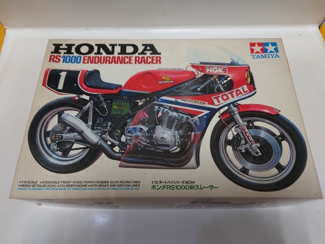 B-1680 未組立品◇プラモデル タミヤ オートバイシリーズ No.14 1/12 ホンダRS1000耐久レーサー  ディスプレイモデル 当時物拍卖
