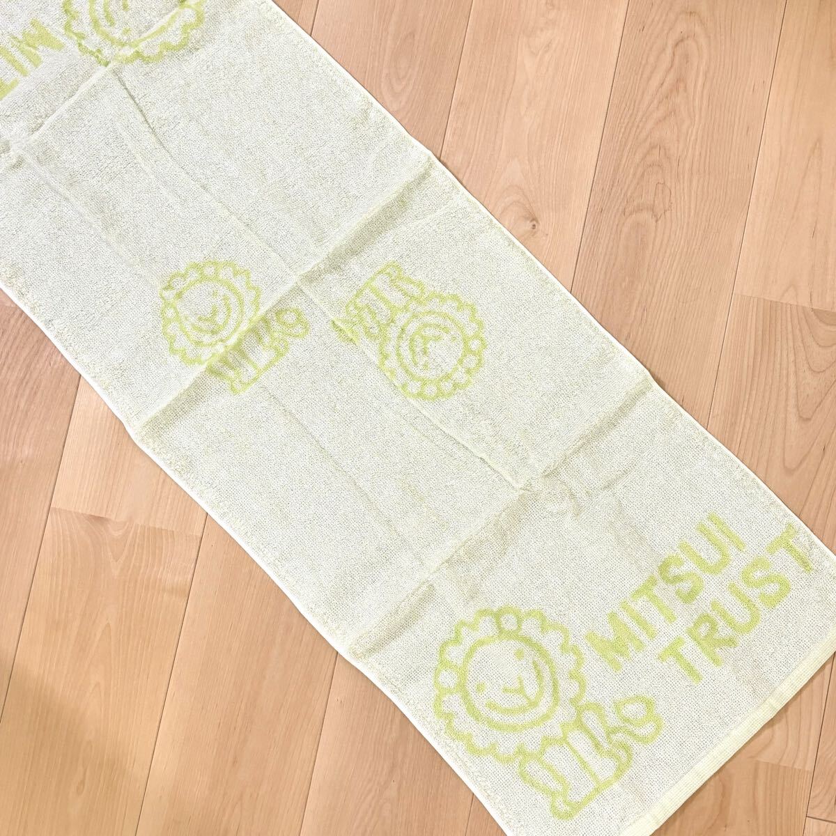 新品未使用 三井信託銀行 ライオン 綿フェイスタオル 黄緑 浴用タオル 平成レトロ コレクション 当時物 昭和レトロキャラクター 非売品拍卖