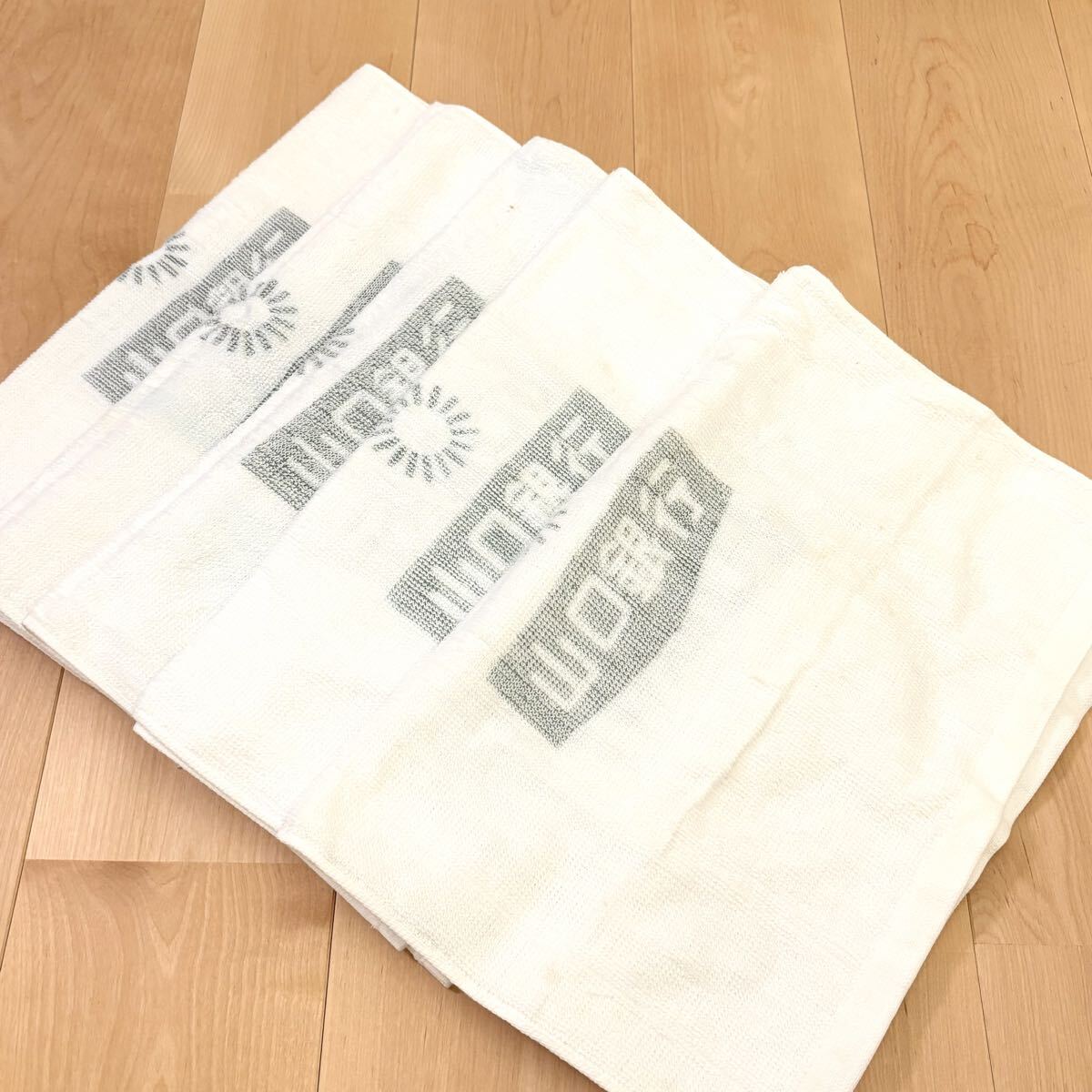 新品未使用 訳あり綿フェイスタオル5枚おまとめ売り 新生活 白コットン浴用タオル 拍卖