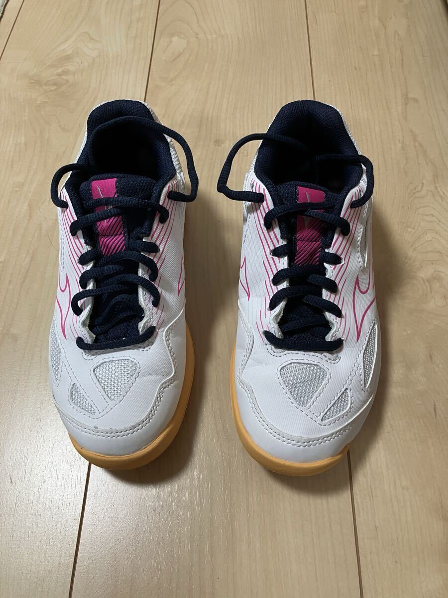 MIZUNO ミズノ CYCLONE SPEED 4 Jr. サイクロンスピード 4 ジュニア レディース バレーボールシューズ 21.0cm 屋内拍卖