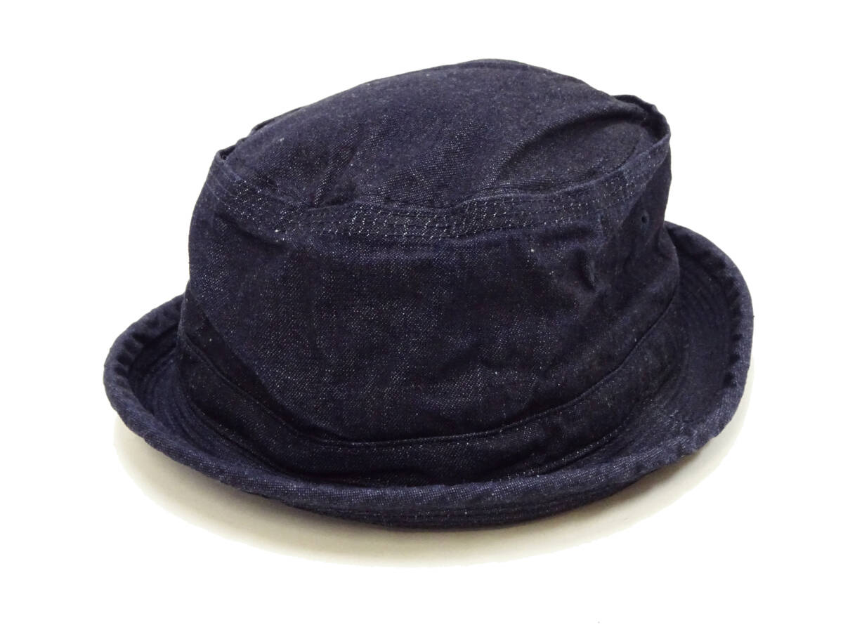 7 1/4 (約58cm) シュガーケーン デニム ポークパイハット SC02466 Sugar Cane DENIM PORKPIE HAT ハット 帽子 無地 デニムハット 新品拍卖