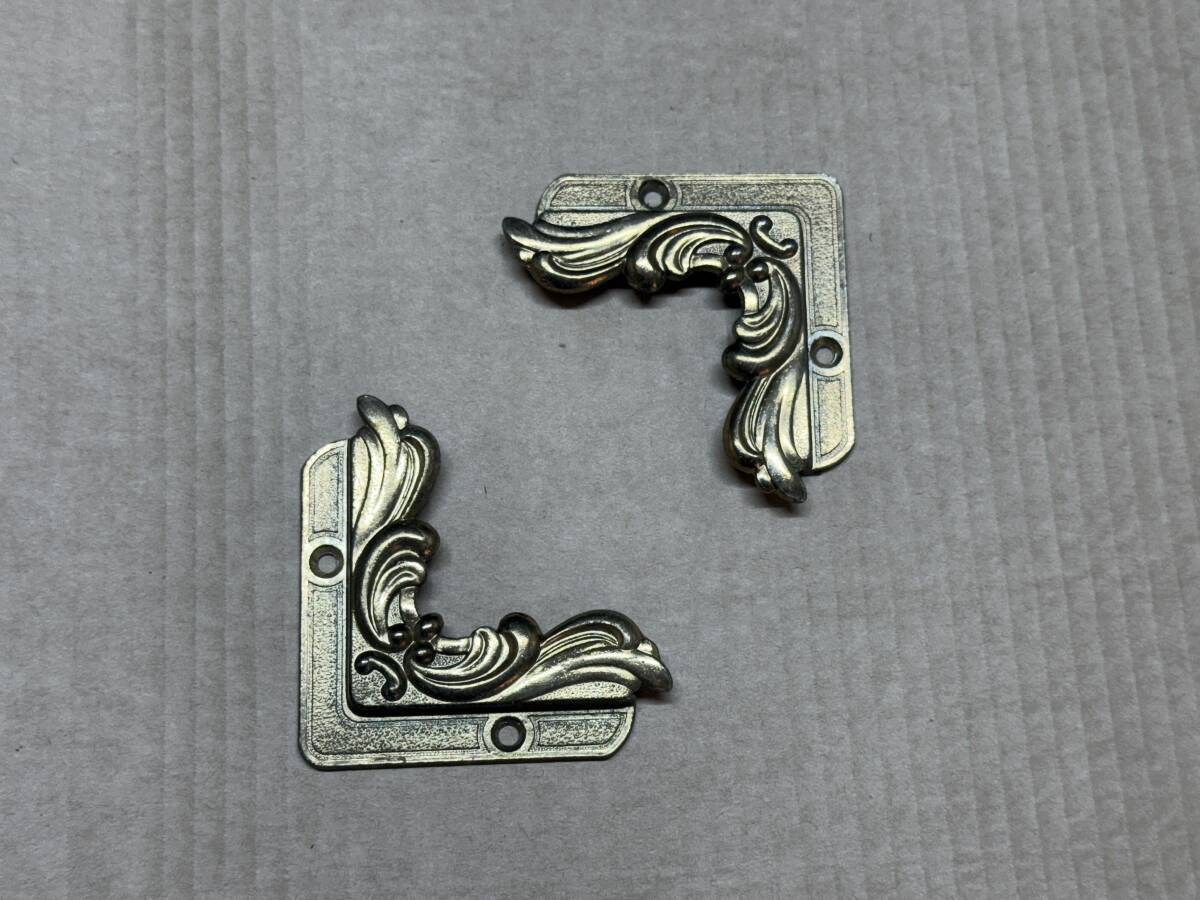 鏡止め金具★青銅製?★元観光バス仕様★2点★パーツ★即決★A拍卖