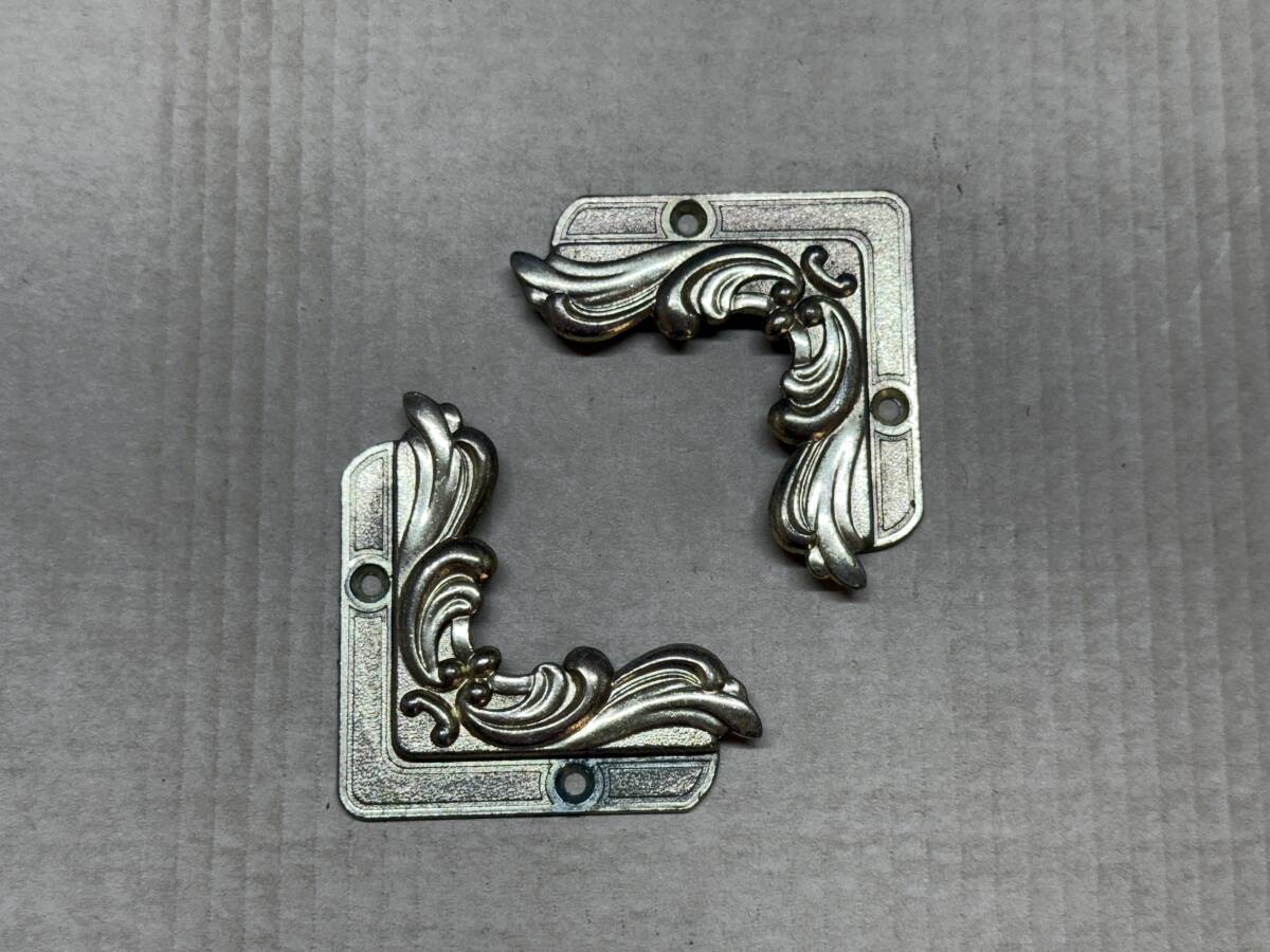 鏡止め金具★青銅製?★元観光バス仕様★2点★パーツ★即決★E拍卖