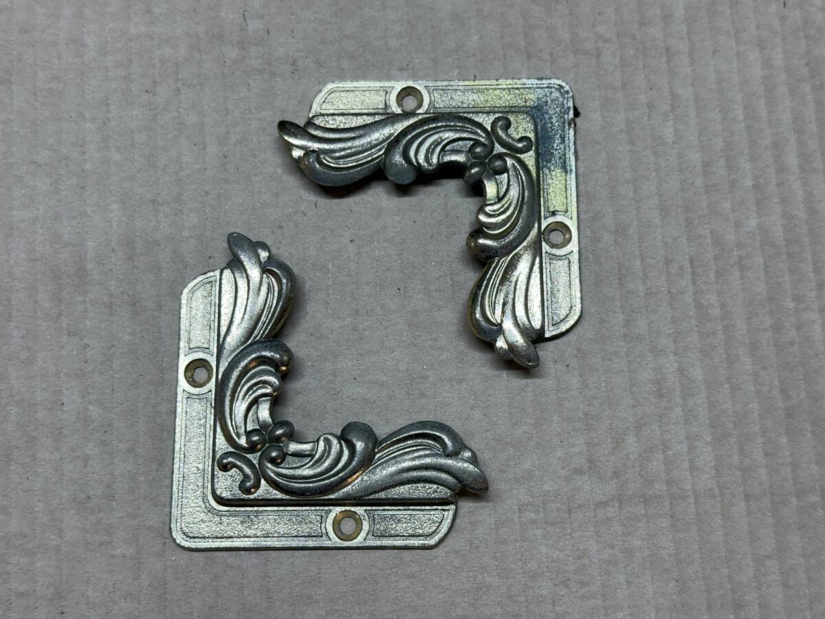 鏡止め金具★青銅製?★元観光バス仕様★2点★パーツ★即決★K拍卖