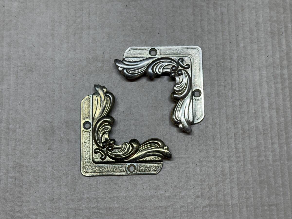 鏡止め金具★青銅製?★元観光バス仕様★2点★パーツ★即決★L拍卖