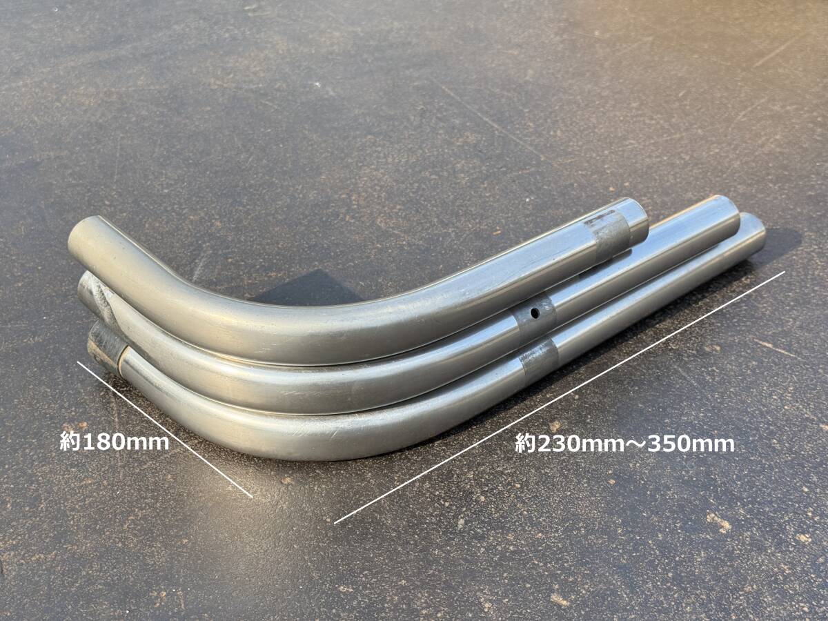 丸パイプコーナー★ステンレス製★π数27mm★Φ27★3本★加工用★サイドバンパー用★サイドガード用★即決★デコトラ★27Y37T1拍卖